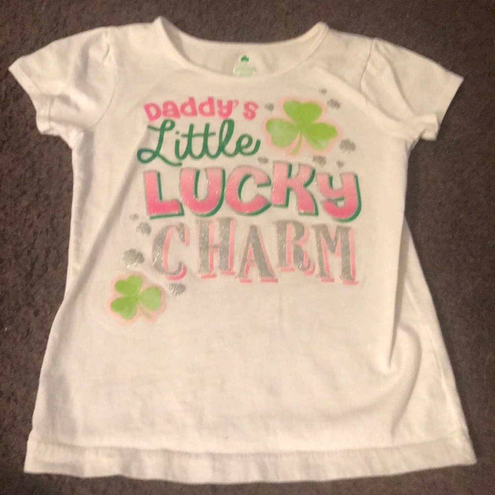 St Patrick’s day 5T girls T-shirt